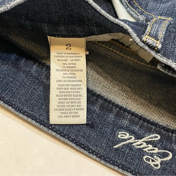 American Eagle Stretch Denim Blue Jean Shorts Women’s Size 2 - Picture 4 of 4